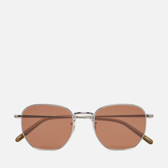 Солнцезащитные очки Oliver Peoples Kierney Sun, цвет серебряный