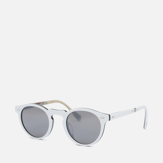 Солнцезащитные очки Oliver Peoples Gregory Peck 1962 White/Green/Black/Ivory/Brown/Dark Grey Silver Mirror