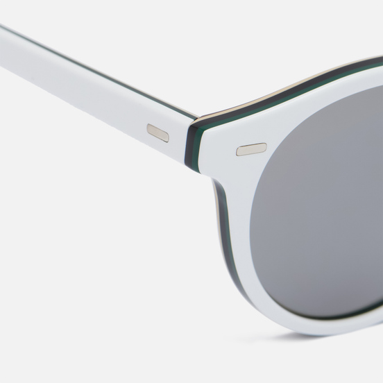 Солнцезащитные очки Oliver Peoples Gregory Peck 1962 White/Green/Black/Ivory/Brown/Dark Grey Silver Mirror