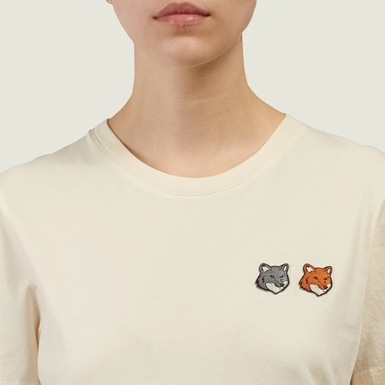 Женская футболка Maison Kitsune Double Fox Head Regular