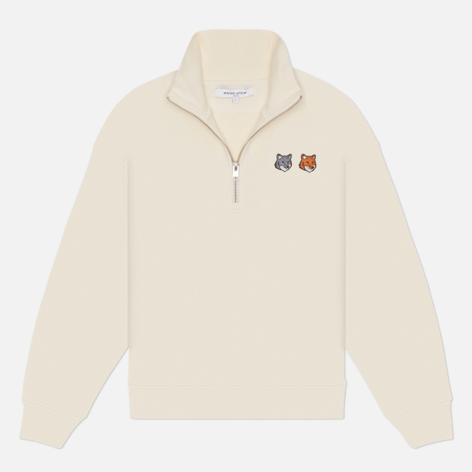 Женская толстовка Maison Kitsune Double Fox Head Half-Zip Comfort