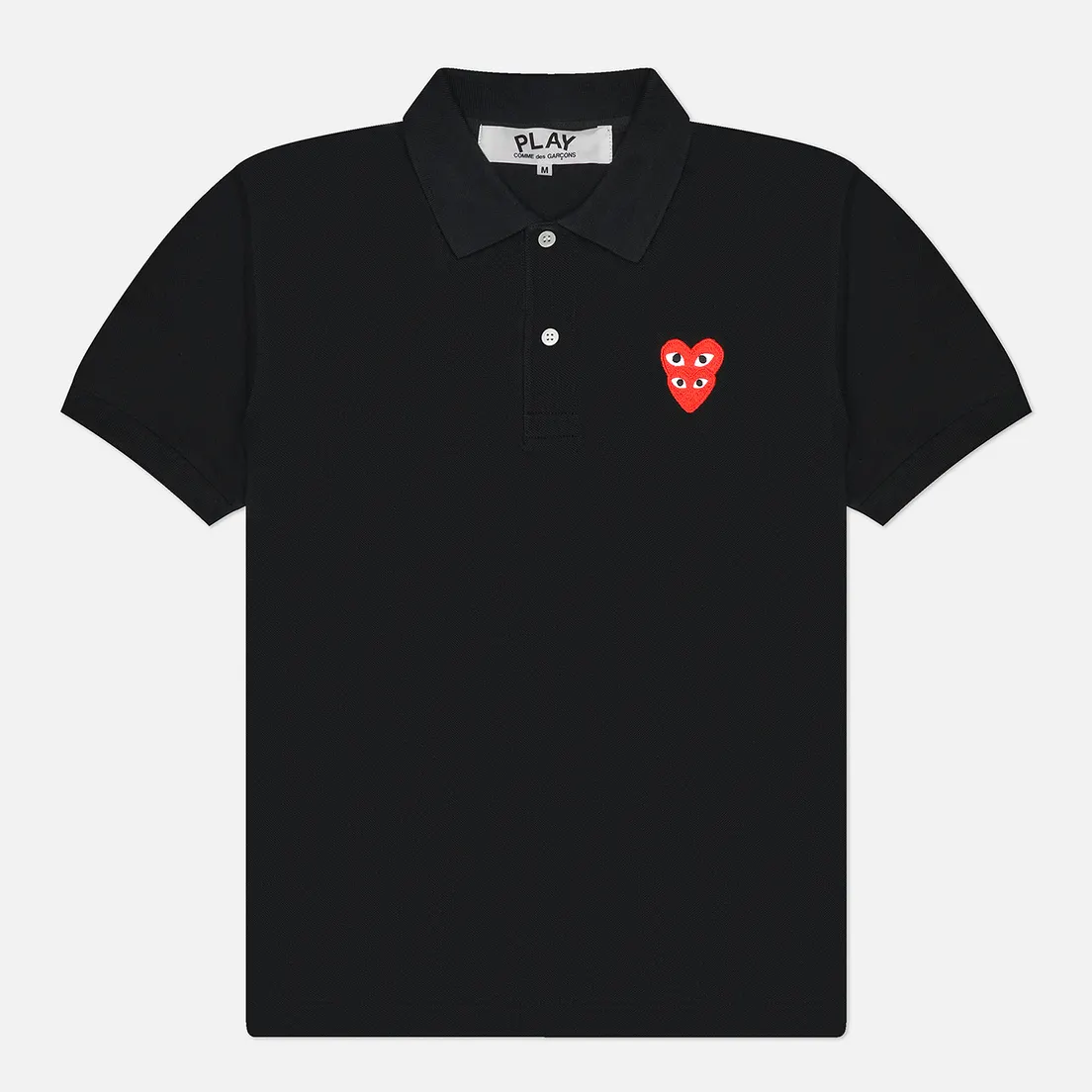 Comme des Garcons Play Мужское поло Double Red Heart