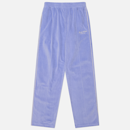 Женские брюки Sporty & Rich Script Velour Track, цвет фиолетовый, размер M