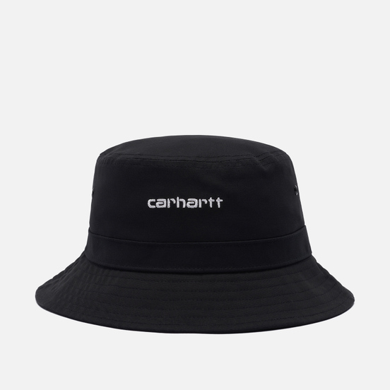 Панама Carhartt WIP Script Bucket 7.7 Oz Black/White