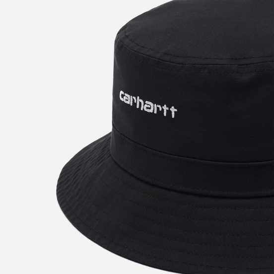 Панама Carhartt WIP Script Bucket 7.7 Oz Black/White