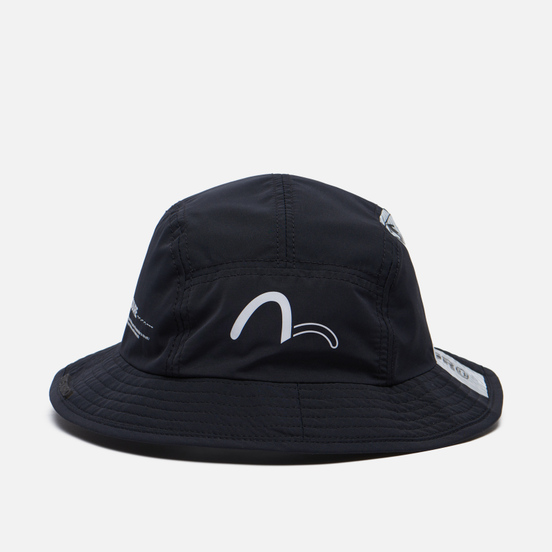 Панама Evisu Evisukuro Leaves All Over Print Reversible Black