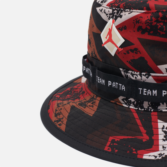 Панама Jordan x Patta NRG Jumpman Black/Multi Color/Light Crimson