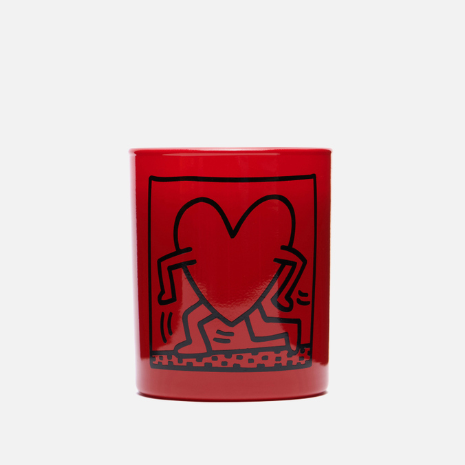 Ligne Blanche Keith Haring Red Running Heart ligne blanche keith haring white on red