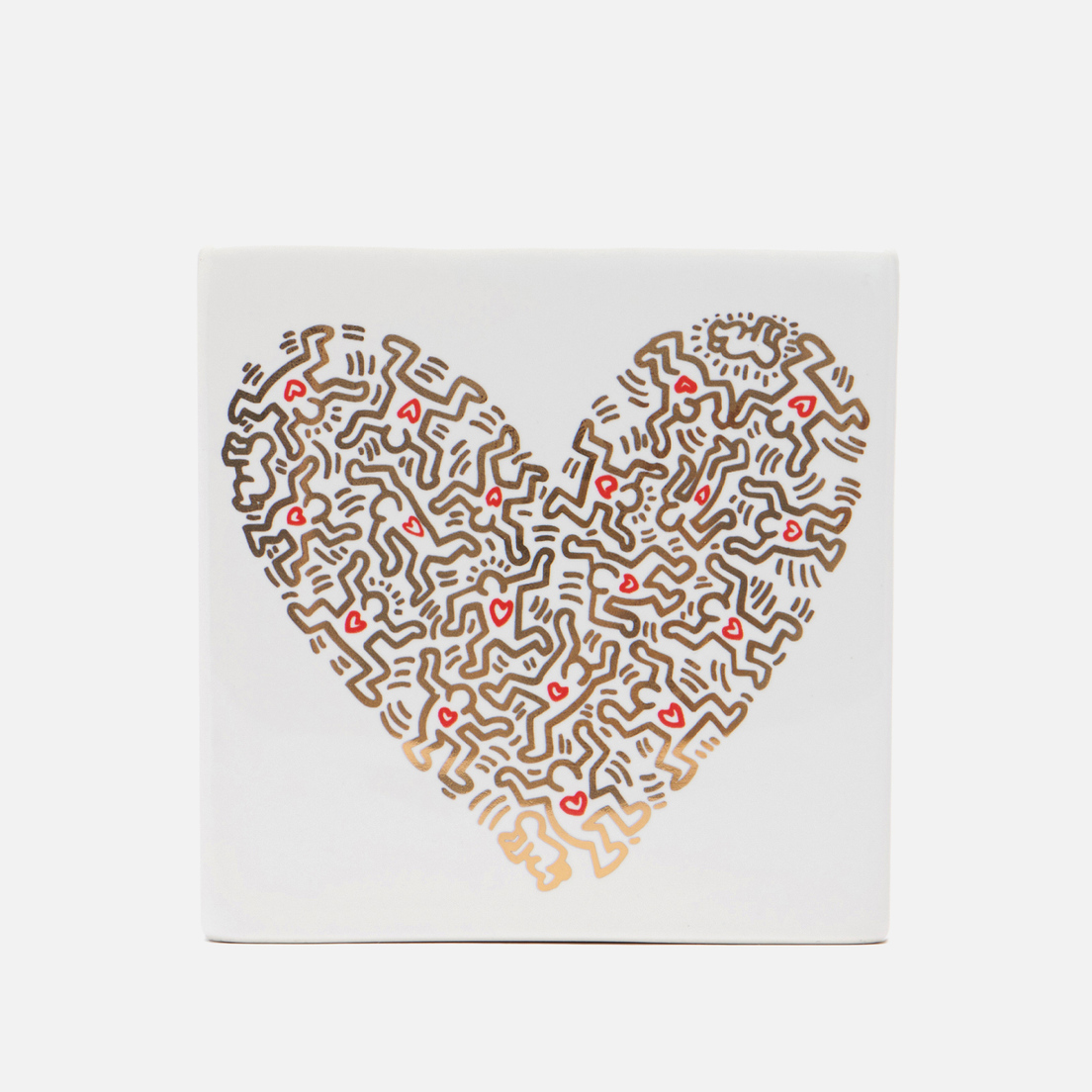 Ligne Blanche Ароматическая свеча Keith Haring Gold Pattern Heart
