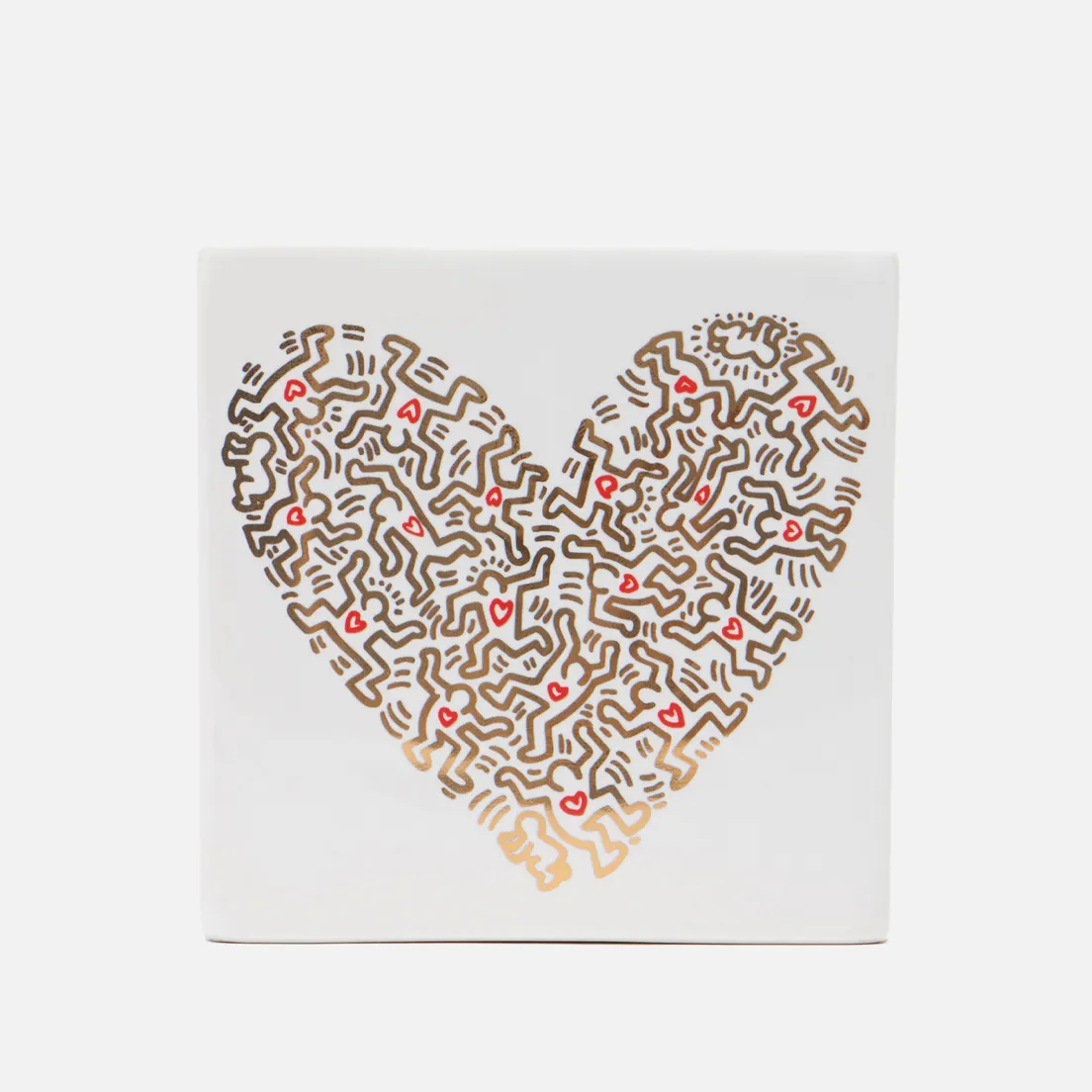 Ligne Blanche Ароматическая свеча Keith Haring Gold Pattern Heart