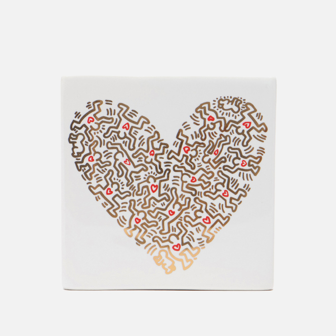 Ligne Blanche Keith Haring Gold Pattern Heart ligne blanche keith haring white on red