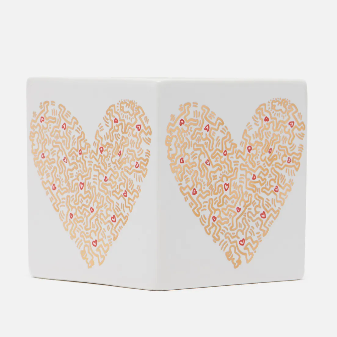 Ligne Blanche Ароматическая свеча Keith Haring Gold Pattern Heart