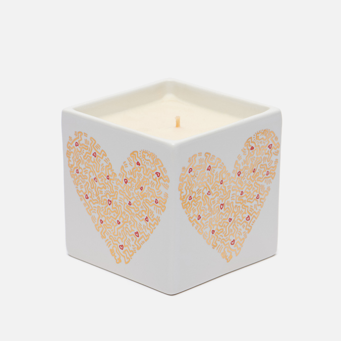 Ароматическая свеча Ligne Blanche, цвет белый, размер UNI PCKH28 Keith Haring Gold Pattern Heart - фото 2