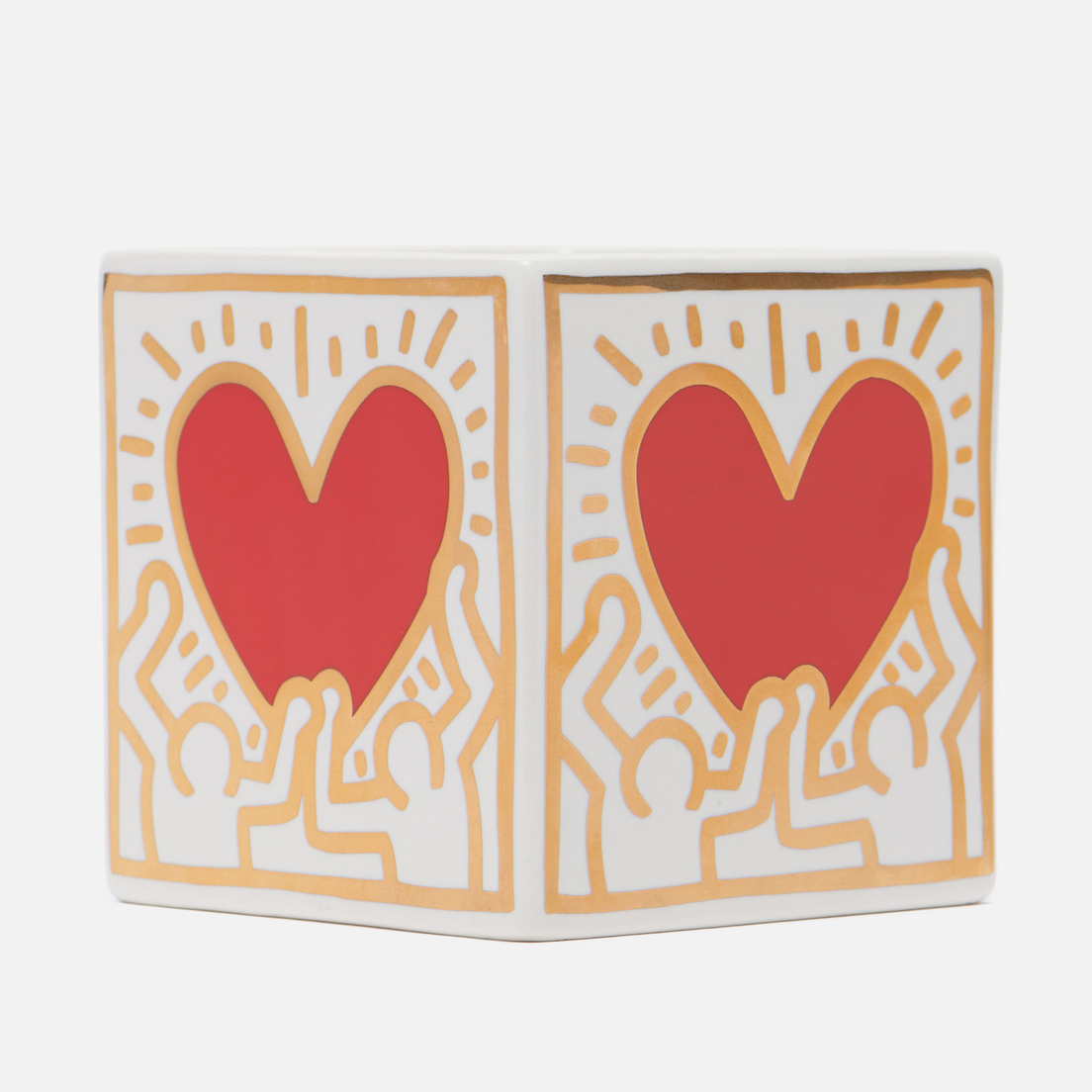 Ligne Blanche Ароматическая свеча Keith Haring Red Heart With Gold