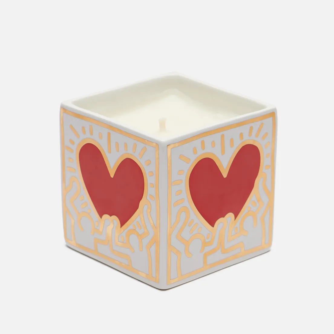 Ligne Blanche Ароматическая свеча Keith Haring Red Heart With Gold