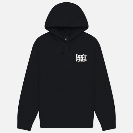 Мужская толстовка HUF Hand Stacked Hoodie, цвет чёрный