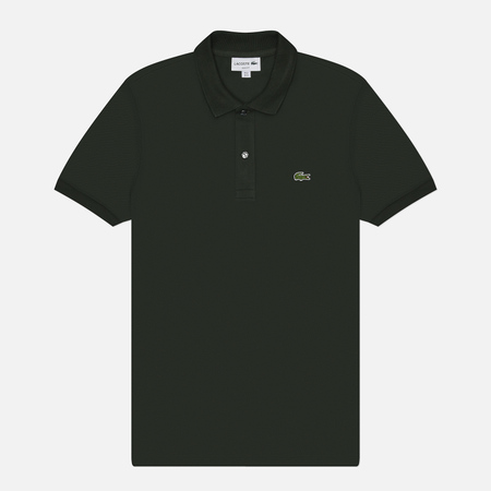   Brandshop Мужское поло Lacoste Original L.12.12 Slim Fit, цвет оливковый, размер M