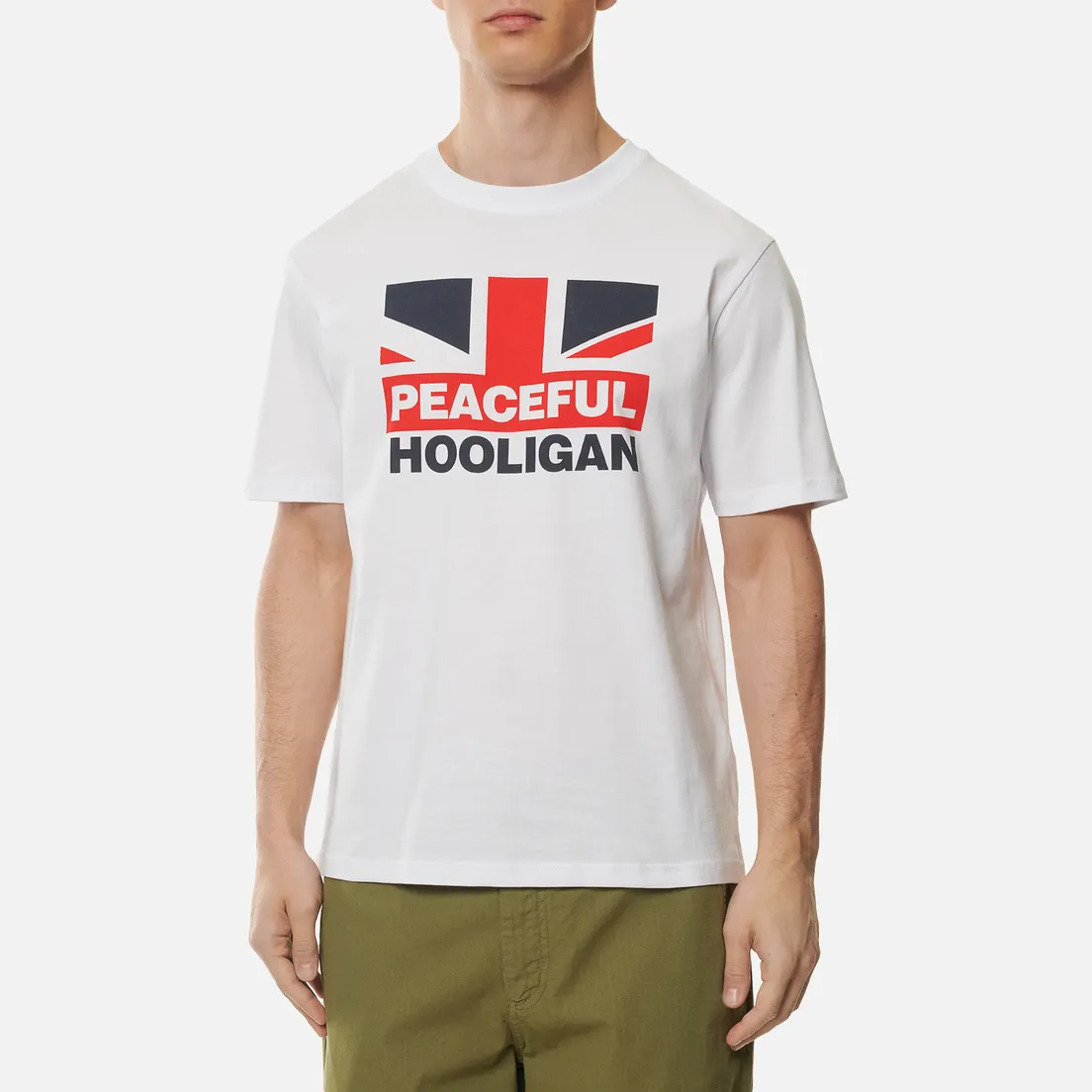Peaceful Hooligan Мужская футболка Flag