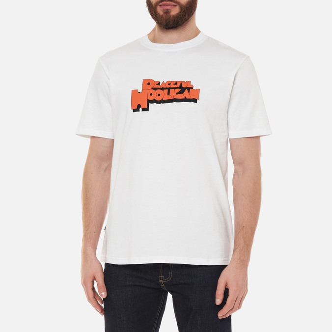 Мужская футболка Peaceful Hooligan, цвет белый, размер S PHAW21PRTTEE06-WHT Clockwork - фото 4