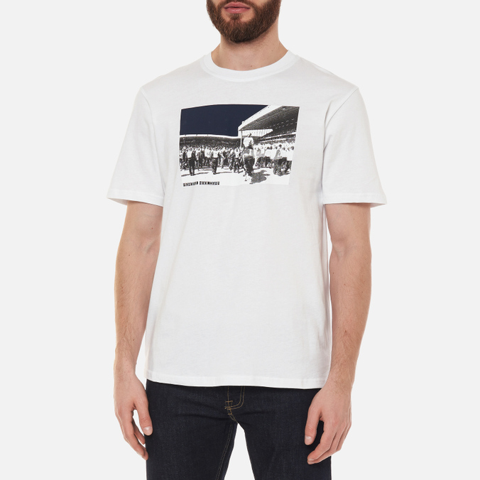 Мужская футболка Peaceful Hooligan, цвет белый, размер L PHAW21PRTTEE07-WHT Crowd - фото 3