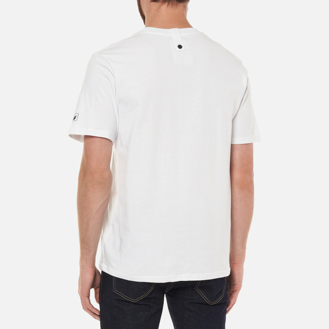 Мужская футболка Peaceful Hooligan, цвет белый, размер L PHAW21PRTTEE07-WHT Crowd - фото 4