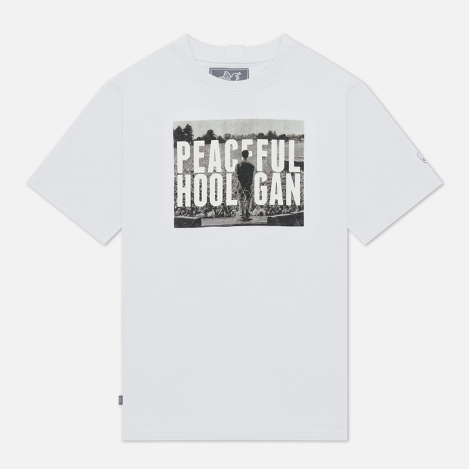 Мужская футболка Peaceful Hooligan, цвет белый, размер XXL PHAW21PRTTEE09-WHT Ninetyfive - фото 1