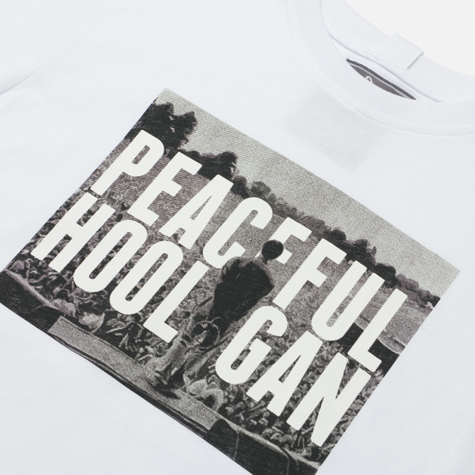 Мужская футболка Peaceful Hooligan, цвет белый, размер XXL PHAW21PRTTEE09-WHT Ninetyfive - фото 2