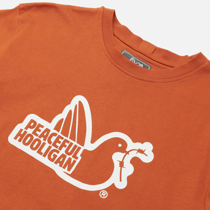 Мужская футболка Peaceful Hooligan, цвет оранжевый, размер XXL PHAW21PRTTEE10-BOM Outline Dove - фото 2