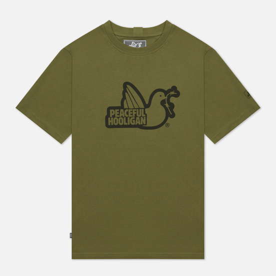 Мужская футболка Peaceful Hooligan Outline Dove Khaki