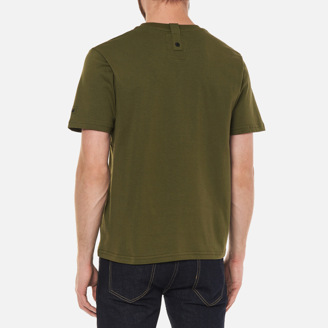 Мужская футболка Peaceful Hooligan, цвет оливковый, размер L PHAW21PRTTEE10-KHI Outline Dove - фото 4