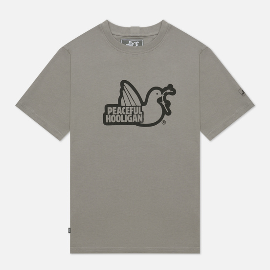 Мужская футболка Peaceful Hooligan Outline Dove Pewter