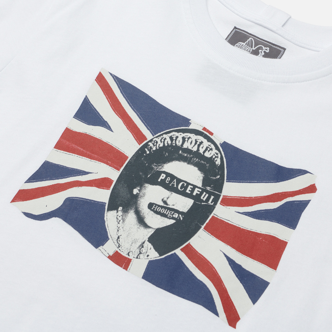 Мужская футболка Peaceful Hooligan, цвет белый, размер L PHAW21PRTTEE11-WHT Queen - фото 2