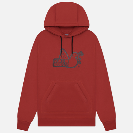 фото Мужская толстовка peaceful hooligan outline dove hoodie, цвет коричневый, размер s