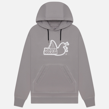 Мужская толстовка Peaceful Hooligan Outline Dove Hoodie, цвет серый, размер XXL