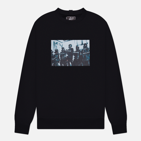 фото Мужская толстовка peaceful hooligan riot rules, цвет чёрный, размер s