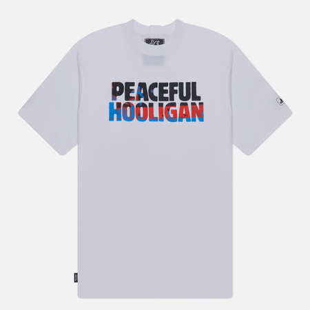 фото Мужская футболка peaceful hooligan goal kick, цвет белый, размер s