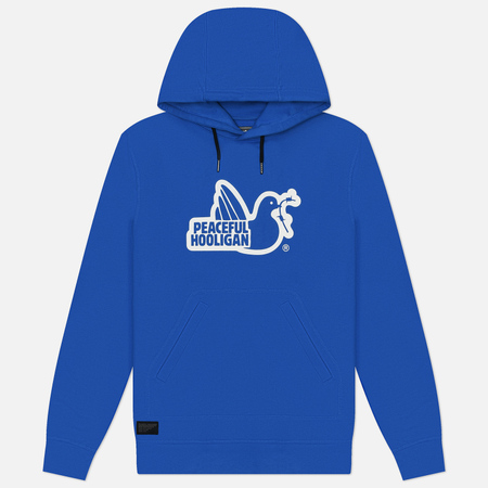 Мужская толстовка Peaceful Hooligan Outline Dove Hoodie, цвет голубой, размер XL