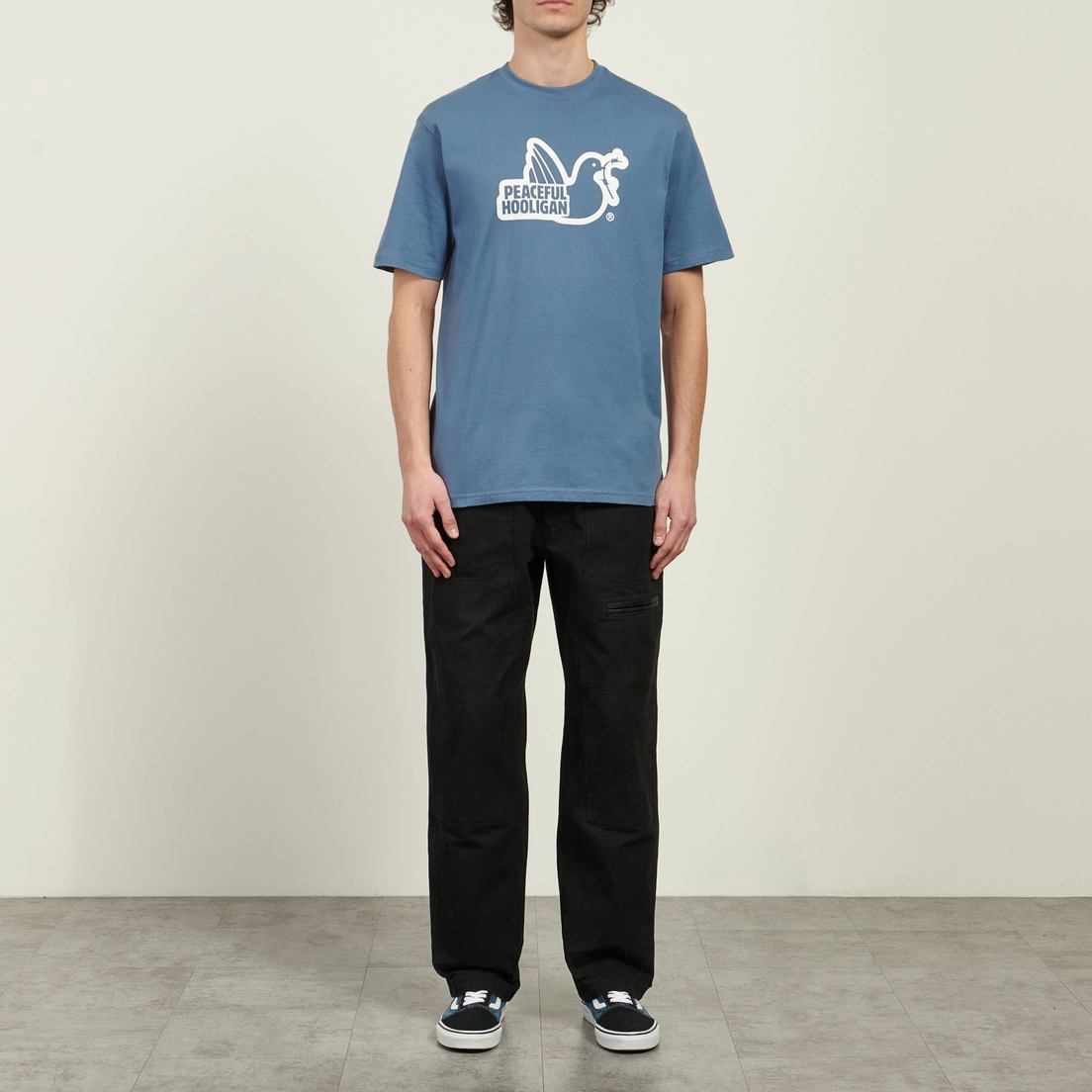 Peaceful Hooligan Мужская футболка Outline