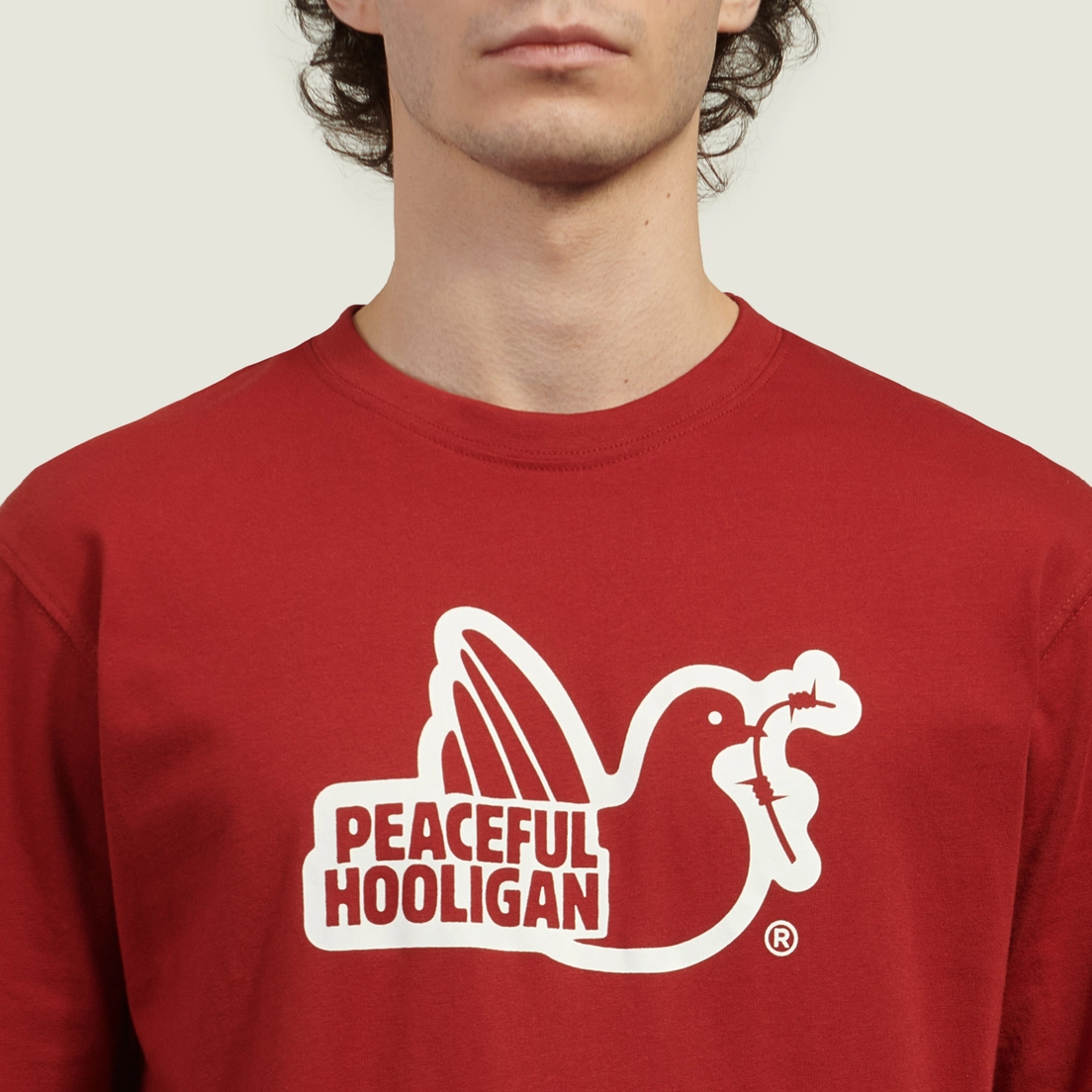 Peaceful Hooligan Мужская футболка Outline