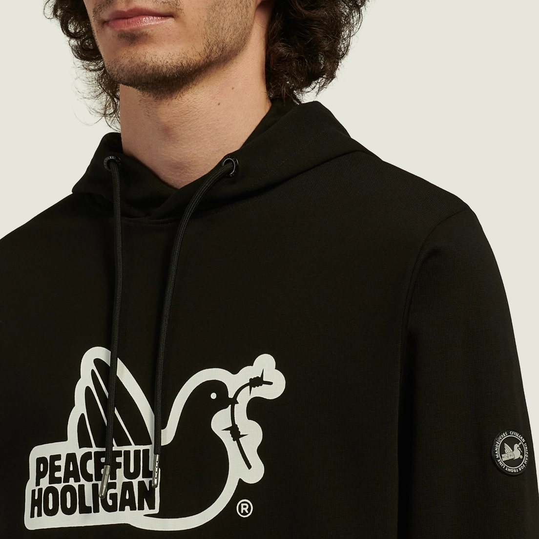 Мужская толстовка Peaceful Hooligan Classic Outline Hoodie