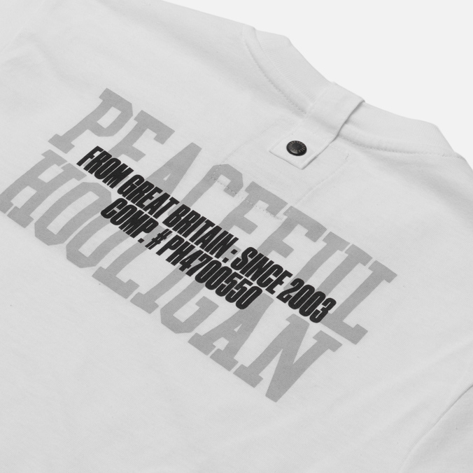 Мужская футболка Peaceful Hooligan, цвет белый, размер S PHS22TEEPRT12-WHT Training - фото 3