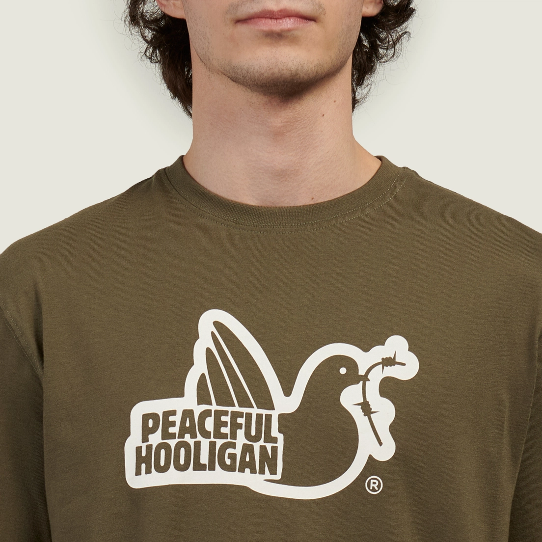Peaceful Hooligan Мужская футболка Outline Dove
