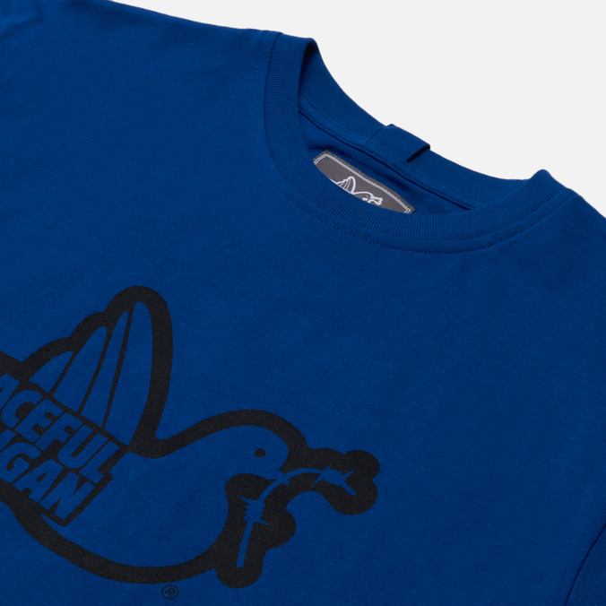 Мужская футболка Peaceful Hooligan, цвет синий, размер S PHS22TEEPRT91-QTZ Outline Dove - фото 2