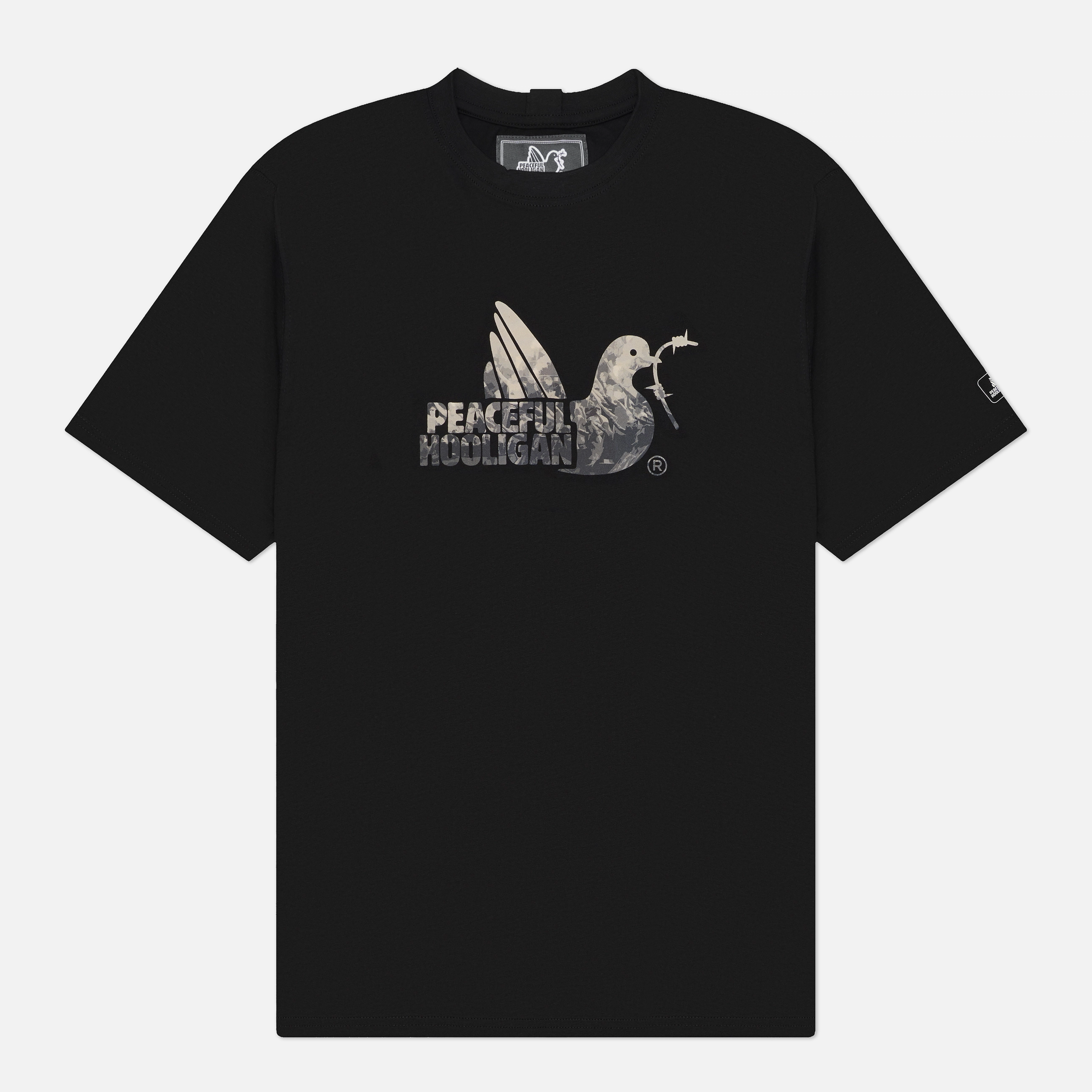 Мужская футболка Peaceful Hooligan Pyro Dove, PHS26PRINTTEE14-BLK