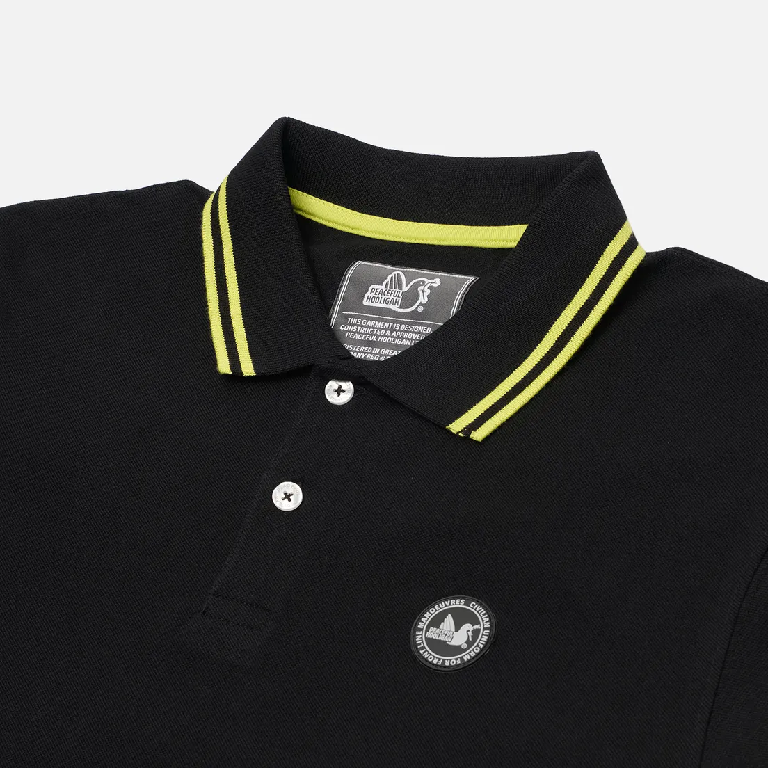 Peaceful Hooligan Мужское поло Peninsula Tipped Collar