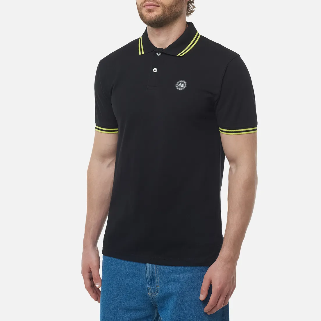 Peaceful Hooligan Мужское поло Peninsula Tipped Collar