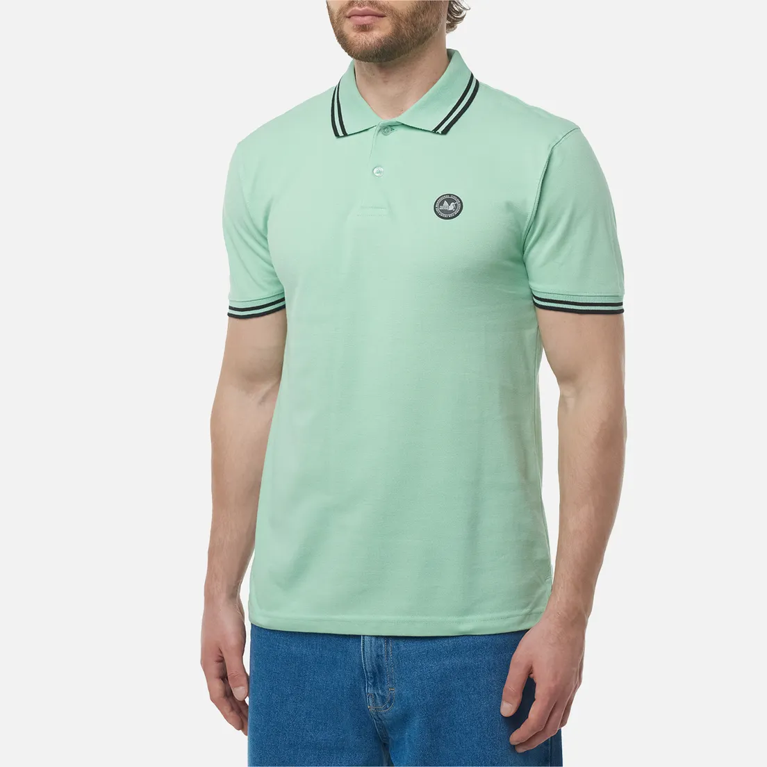 Peaceful Hooligan Мужское поло Peninsula Tipped Collar