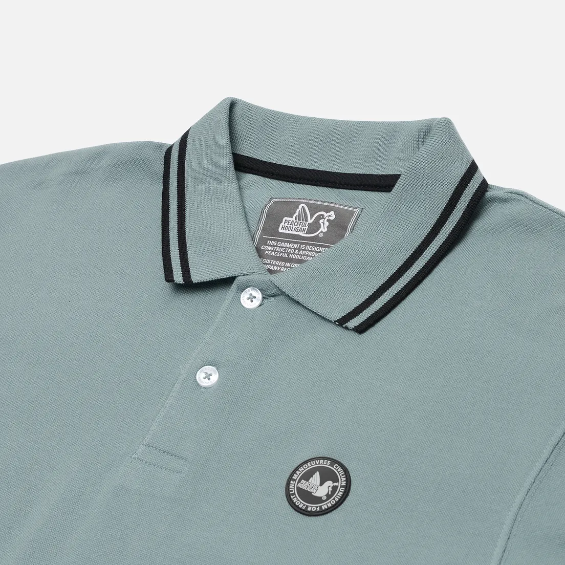 Peaceful Hooligan Мужское поло Peninsula Tipped Collar