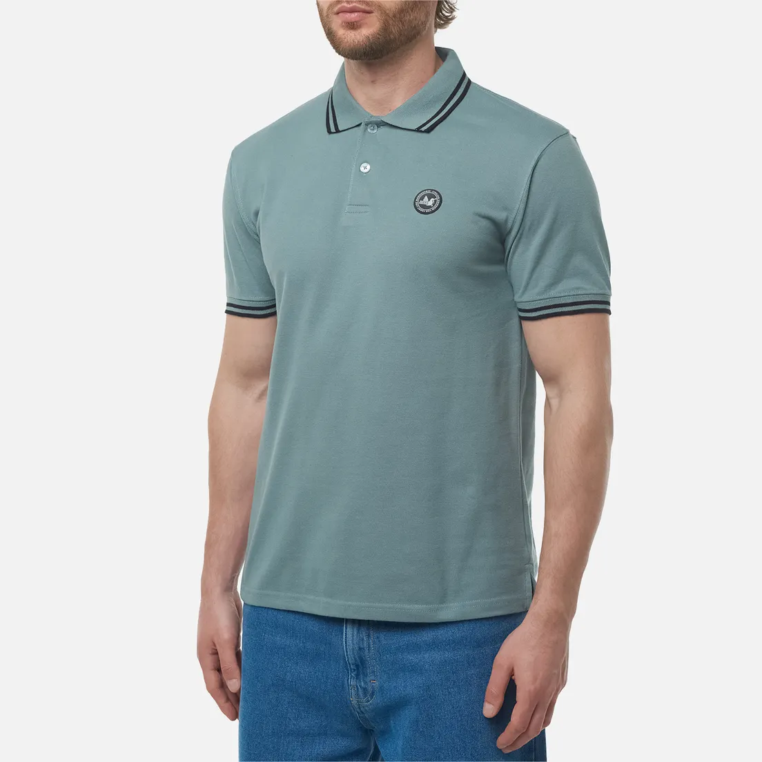 Peaceful Hooligan Мужское поло Peninsula Tipped Collar