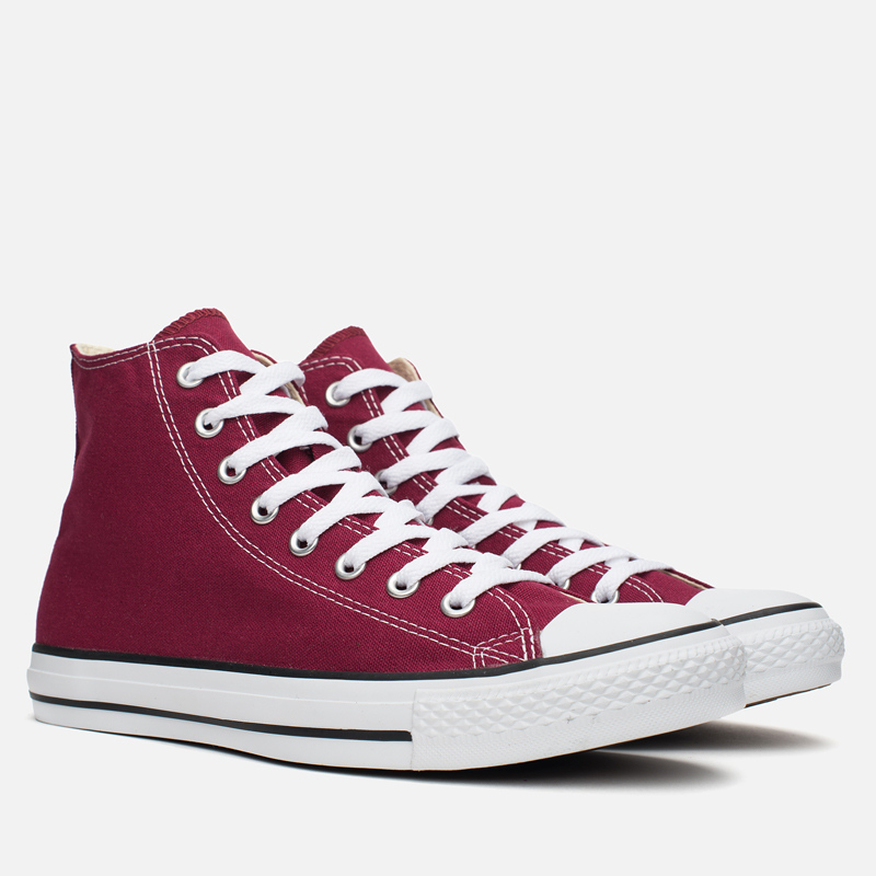 maroon and white converse